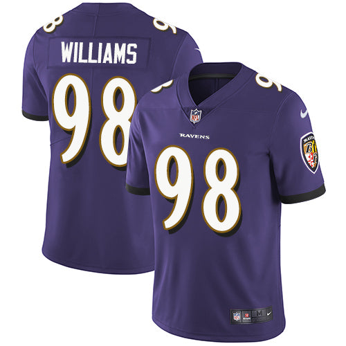 Nike Baltimore Ravens #98 Brandon Williams Purple Team Color Youth Stitched NFL Vapor Untouchable Limited Jersey Youth