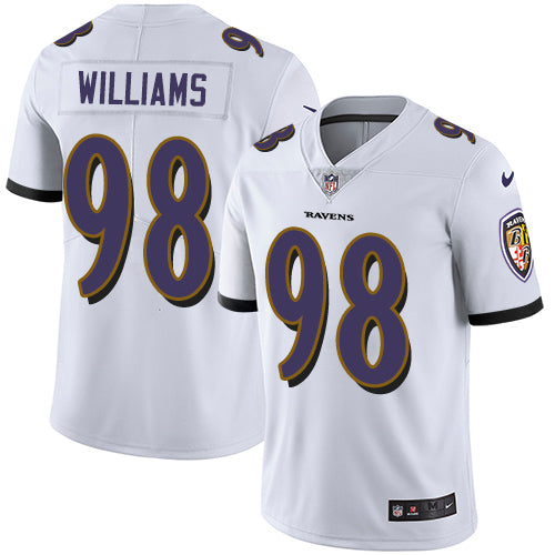 Nike Baltimore Ravens #98 Brandon Williams White Youth Stitched NFL Vapor Untouchable Limited Jersey Youth