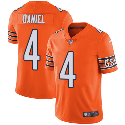 Nike Chicago Bears #4 Chase Daniel Orange Men's Stitched NFL Limited Rush Jersey Men's