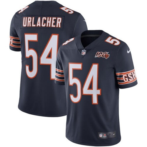Nike Chicago Bears #54 Brian Urlacher Navy Blue Team Color Men's 100th Season Retired Stitched NFL Vapor Untouchable Limited Jersey Men's