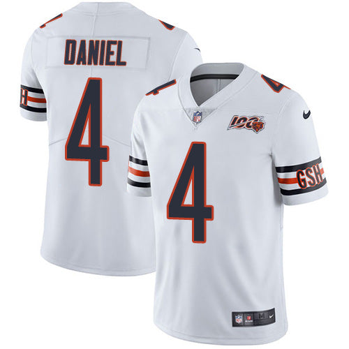 Nike Chicago Bears #4 Chase Daniel White Men's 100th Season Stitched NFL Vapor Untouchable Limited Jersey Men's