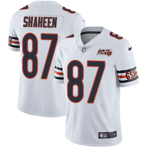 Nike Chicago Bears #87 Adam Shaheen White Men's 100th Season Stitched NFL Vapor Untouchable Limited Jersey Men's