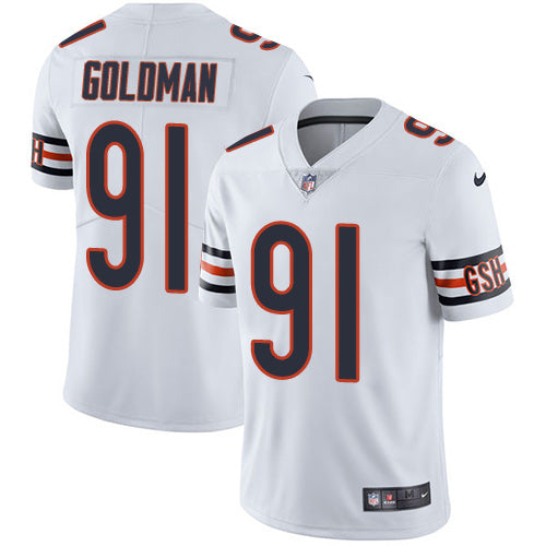 Nike Chicago Bears #91 Eddie Goldman White Men's Stitched NFL Vapor Untouchable Limited Jersey Men's