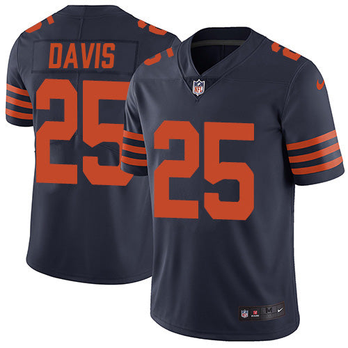 Nike Chicago Bears #25 Mike Davis Navy Blue Alternate Men's Stitched NFL Vapor Untouchable Limited Jersey Men's