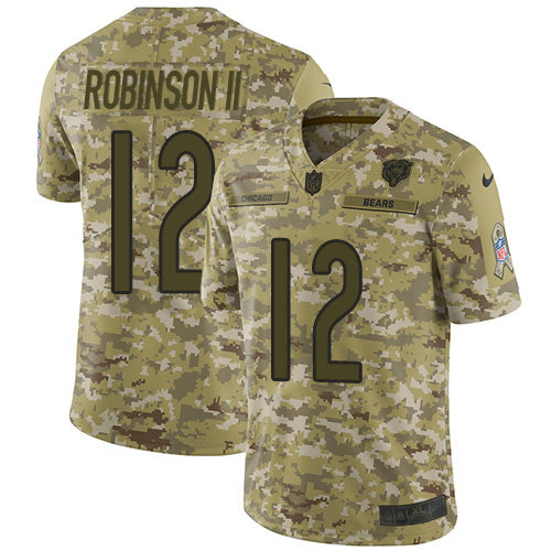 Nike Chicago Bears #12 Allen Robinson II Camo Men's Stitched NFL Limited 2018 Salute To Service Jersey Men's