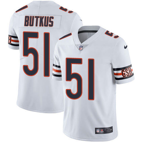 Nike Chicago Bears #51 Dick Butkus White Men's Stitched NFL Vapor Untouchable Limited Jersey Men's