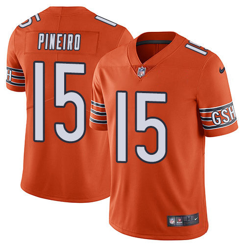 Nike Chicago Bears #15 Eddy Pineiro Orange Men's Stitched NFL Limited Rush Jersey Men's