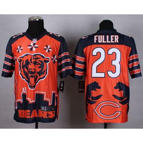 Nike Chicago Bears #23 Kyle Fuller Orange Men's Stitched NFL Elite Noble Fashion Jersey Men's