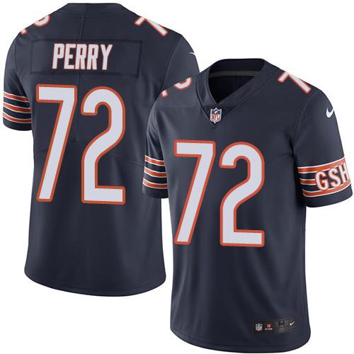 Nike Chicago Bears #72 William Perry Navy Blue Team Color Men's Stitched NFL Vapor Untouchable Limited Jersey Men's