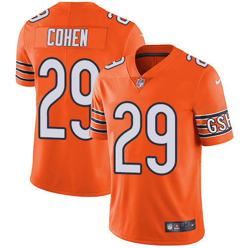 Nike Chicago Bears #29 Tarik Cohen Orange Men's Stitched NFL Limited Rush Jersey Men's