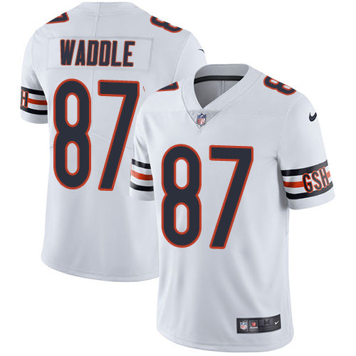 Nike Chicago Bears #87 Tom Waddle White Men's Stitched NFL Vapor Untouchable Limited Jersey Men's