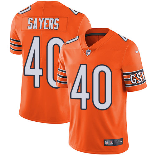 Nike Chicago Bears #40 Gale Sayers Orange Men's Stitched NFL Limited Rush Jersey Men's
