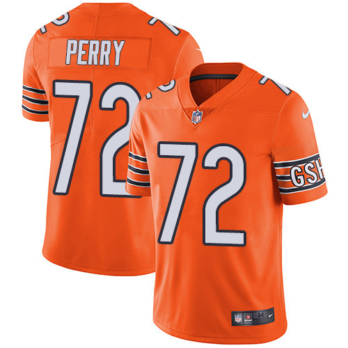 Nike Chicago Bears #72 William Perry Orange Men's Stitched NFL Limited Rush Jersey Men's
