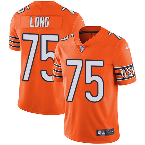 Nike Chicago Bears #75 Kyle Long Orange Men's Stitched NFL Limited Rush Jersey Men's