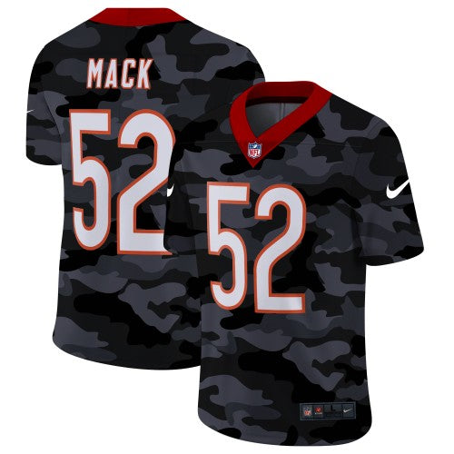 Chicago Chicago Bears #52 Khalil Mack Men's Nike 2020 Black CAMO Vapor Untouchable Limited Stitched NFL Jersey Men's