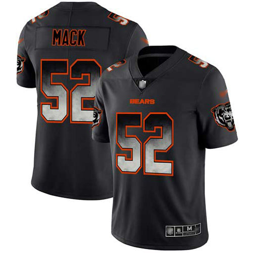 Nike Chicago Bears #52 Khalil Mack Black Men's Stitched NFL Vapor Untouchable Limited Smoke Fashion Jersey Men's