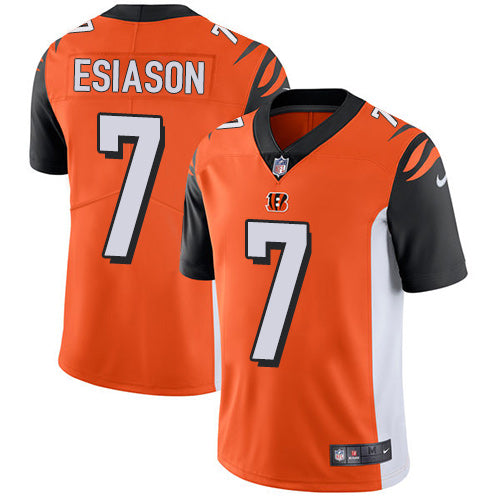 Nike Cincinnati Bengals #7 Boomer Esiason Orange Alternate Men's Stitched NFL Vapor Untouchable Limited Jersey Men's