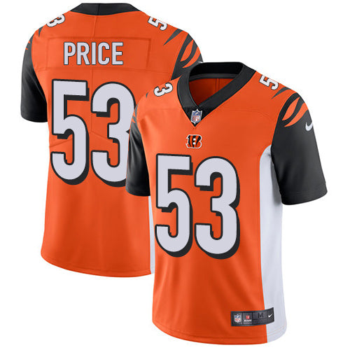 Nike Cincinnati Bengals #53 Billy Price Orange Alternate Men's Stitched NFL Vapor Untouchable Limited Jersey Men's