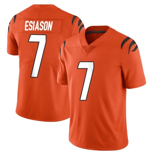 Nike Cincinnati Bengals #7 Boomer Esiason Orange Men's Nike Alternate Vapor Limited Jersey Men's