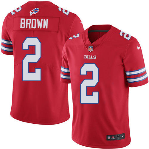 Nike Buffalo Bills #2 John Brown Red Men's Stitched NFL Elite Rush Jersey Men's