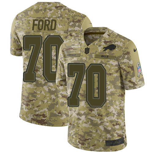 Nike Buffalo Bills #70 Cody Ford Camo Men's Stitched NFL Limited 2018 Salute To Service Jersey Men's
