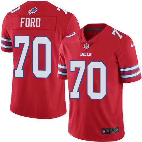 Nike Buffalo Bills #70 Cody Ford Red Men's Stitched NFL Elite Rush Jersey Men's