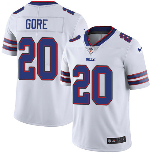 Nike Buffalo Bills #20 Frank Gore White Men's Stitched NFL Vapor Untouchable Limited Jersey Men's