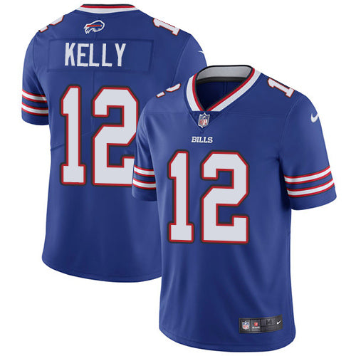 Nike Buffalo Bills #12 Jim Kelly Royal Blue Team Color Men's Stitched NFL Vapor Untouchable Limited Jersey Men's
