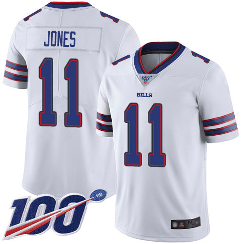 Nike Buffalo Bills #11 Zay Jones White Men's Stitched NFL 100th Season Vapor Limited Jersey Men's