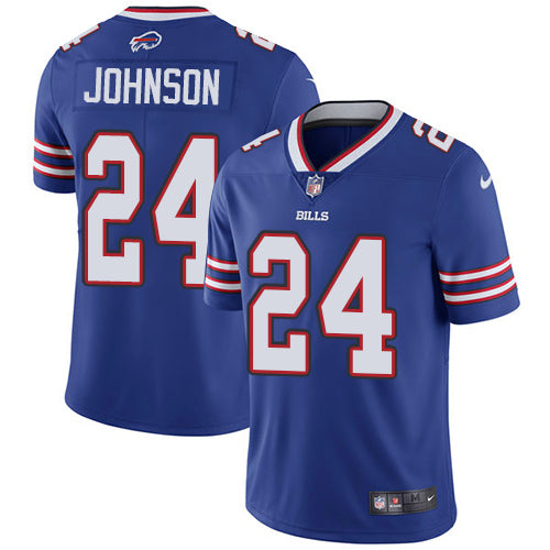 Nike Buffalo Bills #24 Taron Johnson Royal Blue Team Color Men's Stitched NFL Vapor Untouchable Limited Jersey Men's