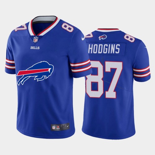 Buffalo Buffalo Bills #87 Isaiah Hodgins Royal Blue Men's Nike Big Team Logo Vapor Limited NFL Jersey Men's
