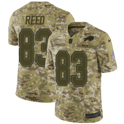 Nike Buffalo Bills #83 Andre Reed Camo Men's Stitched NFL Limited 2018 Salute To Service Jersey Men's