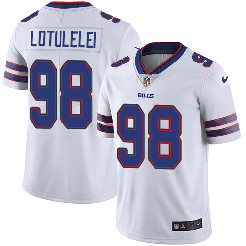 Nike Buffalo Bills #98 Star Lotulelei White Men's Stitched NFL Vapor Untouchable Limited Jersey Men's