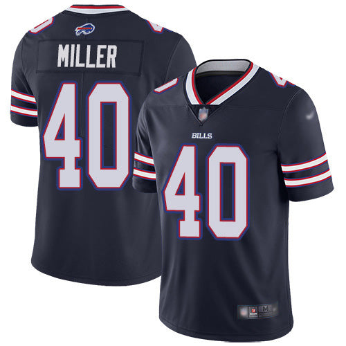 Nike Buffalo Bills #40 Von Miller Navy Men's Stitched NFL Limited Inverted Legend Jersey Men's
