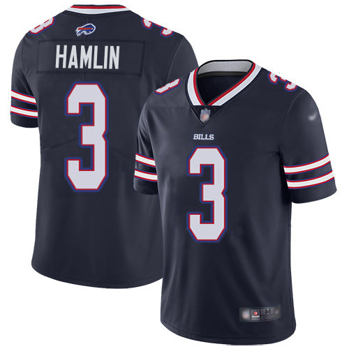 Nike Buffalo Bills #3 Damar Hamlin Navy Men's Stitched NFL Limited Inverted Legend Jersey Men's
