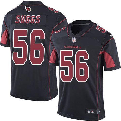 Nike Arizona Cardinals #56 Terrell Suggs Black Men's Stitched NFL Limited Rush Jersey Men's
