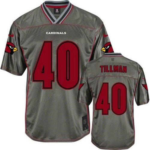 Nike Arizona Cardinals #40 Pat Tillman Grey Men's Stitched NFL Elite Vapor Jersey Men's