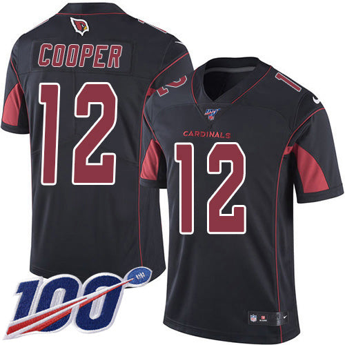 Nike Arizona Cardinals #12 Pharoh Cooper Black Men's Stitched NFL Limited Rush 100th Season Jersey Men's