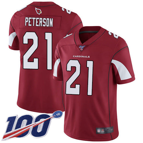 Nike Arizona Cardinals #21 Patrick Peterson Red Team Color Men's Stitched NFL 100th Season Vapor Limited Jersey Men's