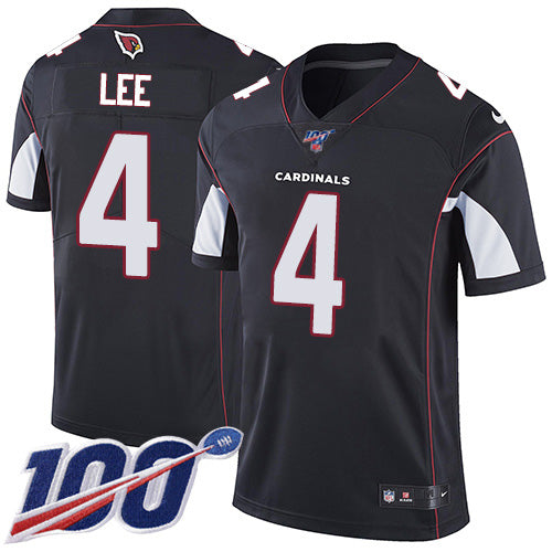 Nike Arizona Cardinals #4 Andy Lee Black Alternate Men's Stitched NFL 100th Season Vapor Limited Jersey Men's