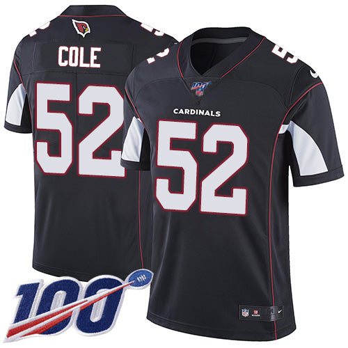 Nike Arizona Cardinals #52 Mason Cole Black Alternate Men's Stitched NFL 100th Season Vapor Limited Jersey Men's