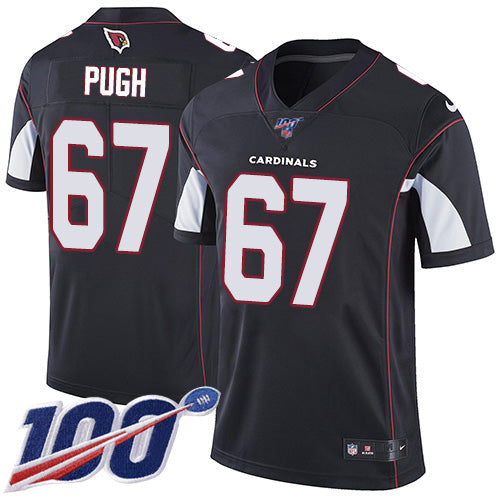 Nike Arizona Cardinals #67 Justin Pugh Black Alternate Men's Stitched NFL 100th Season Vapor Limited Jersey Men's