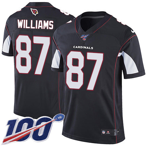Nike Arizona Cardinals #87 Maxx Williams Black Alternate Men's Stitched NFL 100th Season Vapor Limited Jersey Men's