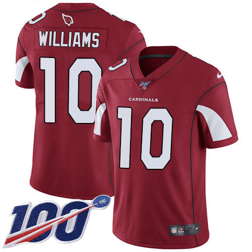 Nike Arizona Cardinals #10 Chad Williams Red Team Color Men's Stitched NFL 100th Season Vapor Limited Jersey Men's
