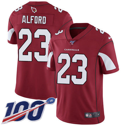 Nike Arizona Cardinals #23 Robert Alford Red Team Color Men's Stitched NFL 100th Season Vapor Limited Jersey Men's