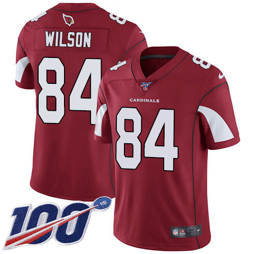 Nike Arizona Cardinals #84 Caleb Wilson Red Team Color Men's Stitched NFL 100th Season Vapor Limited Jersey Men's