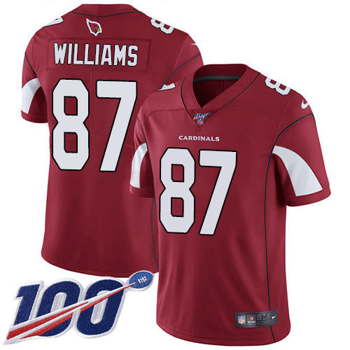 Nike Arizona Cardinals #87 Maxx Williams Red Team Color Men's Stitched NFL 100th Season Vapor Limited Jersey Men's