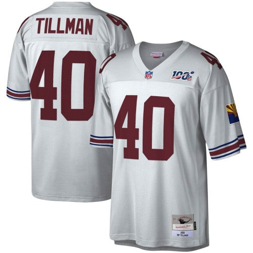 Arizona Arizona Cardinals #40 Pat Tillman Mitchell & Ness NFL 100 Retired Player Platinum Jersey Men's
