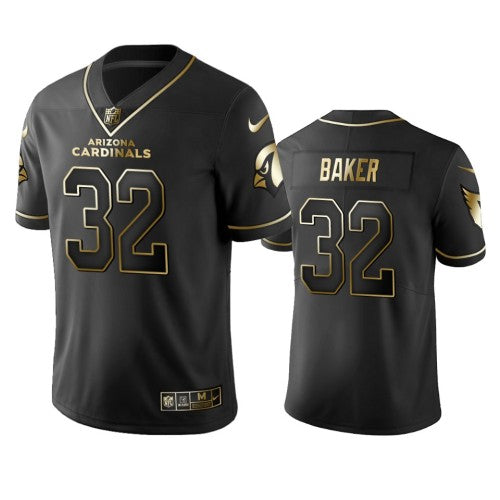 Arizona Cardinals #32 Budda Baker Men's Stitched NFL Vapor Untouchable Limited Black Golden Jersey Men's