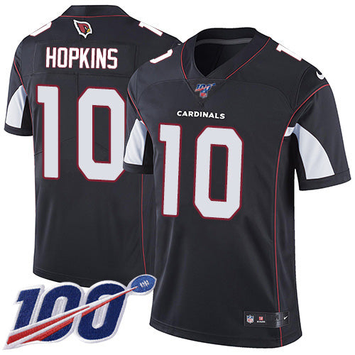 Nike Arizona Cardinals #10 DeAndre Hopkins Black Alternate Men's Stitched NFL 100th Season Vapor Untouchable Limited Jersey Men's